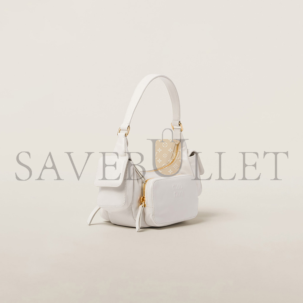 MIU MIU NAPPA LEATHER POCKET BAG 5BC146 (21*12*6cm) MIU MIU NAPPA LEATHER POCKET BAG 5BC146 (21*12*6cm)